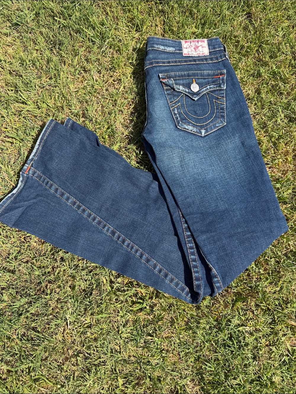 True Religion Women's Dark Blue Bootcut Jeans - True Fit